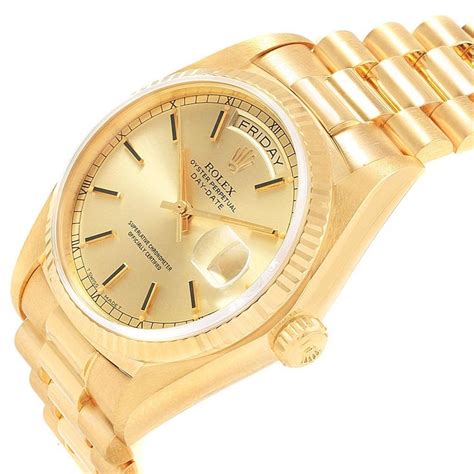 rolex uhr 18 karat gold|Rolex gold watch 28mm.